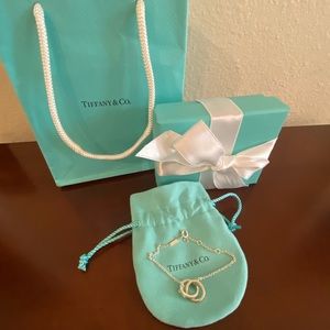 Tiffany’s silver double interlocking bracelet